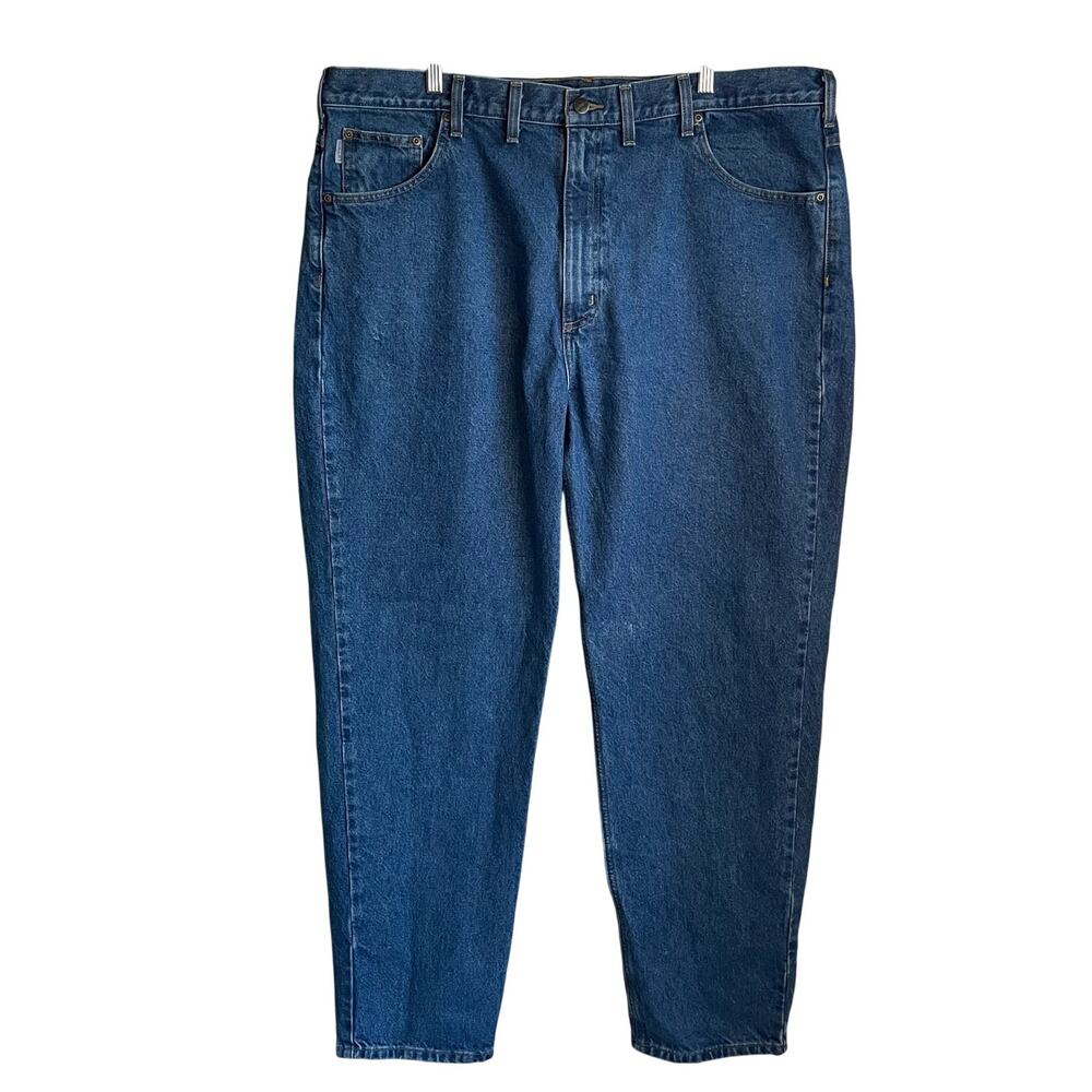 Carhartt Men's Relaxed Fit Blue Denim Jeans Sz 44 x 34 Workwear B17 DST Casual